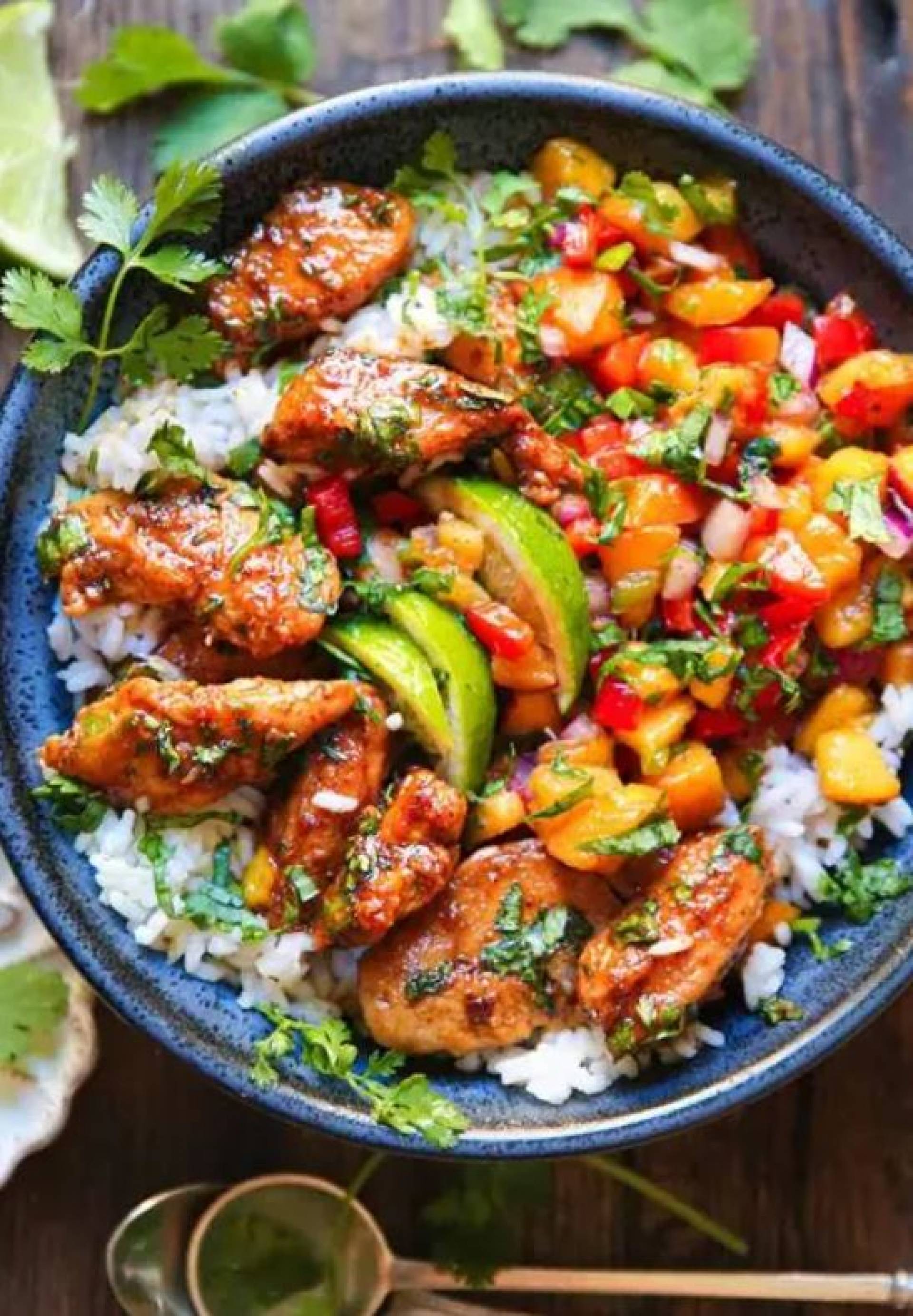 Honey Lime Cilantro Chicken & Rice Bowl