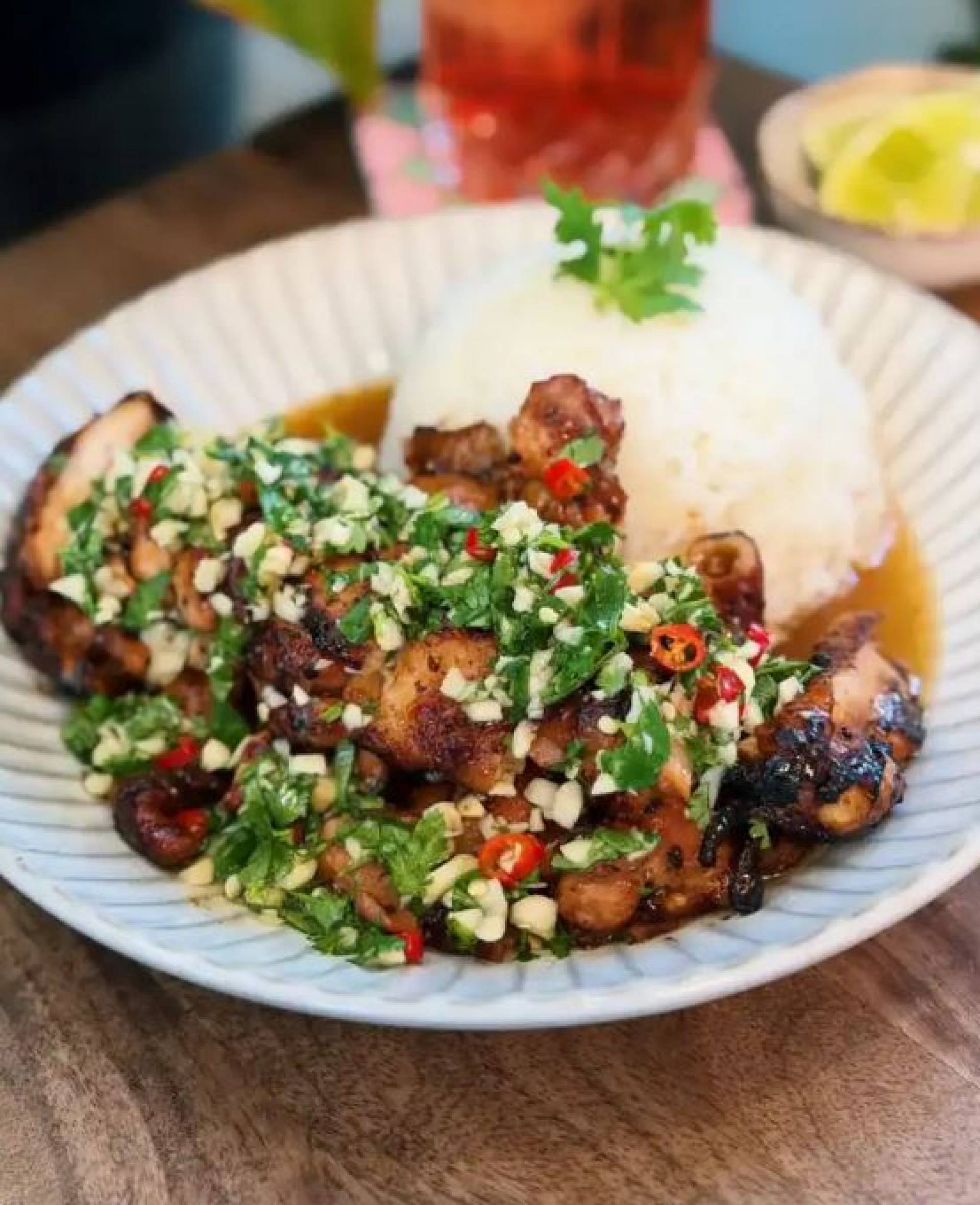 Thai Street Food Chili Lime Chicken w/Rice