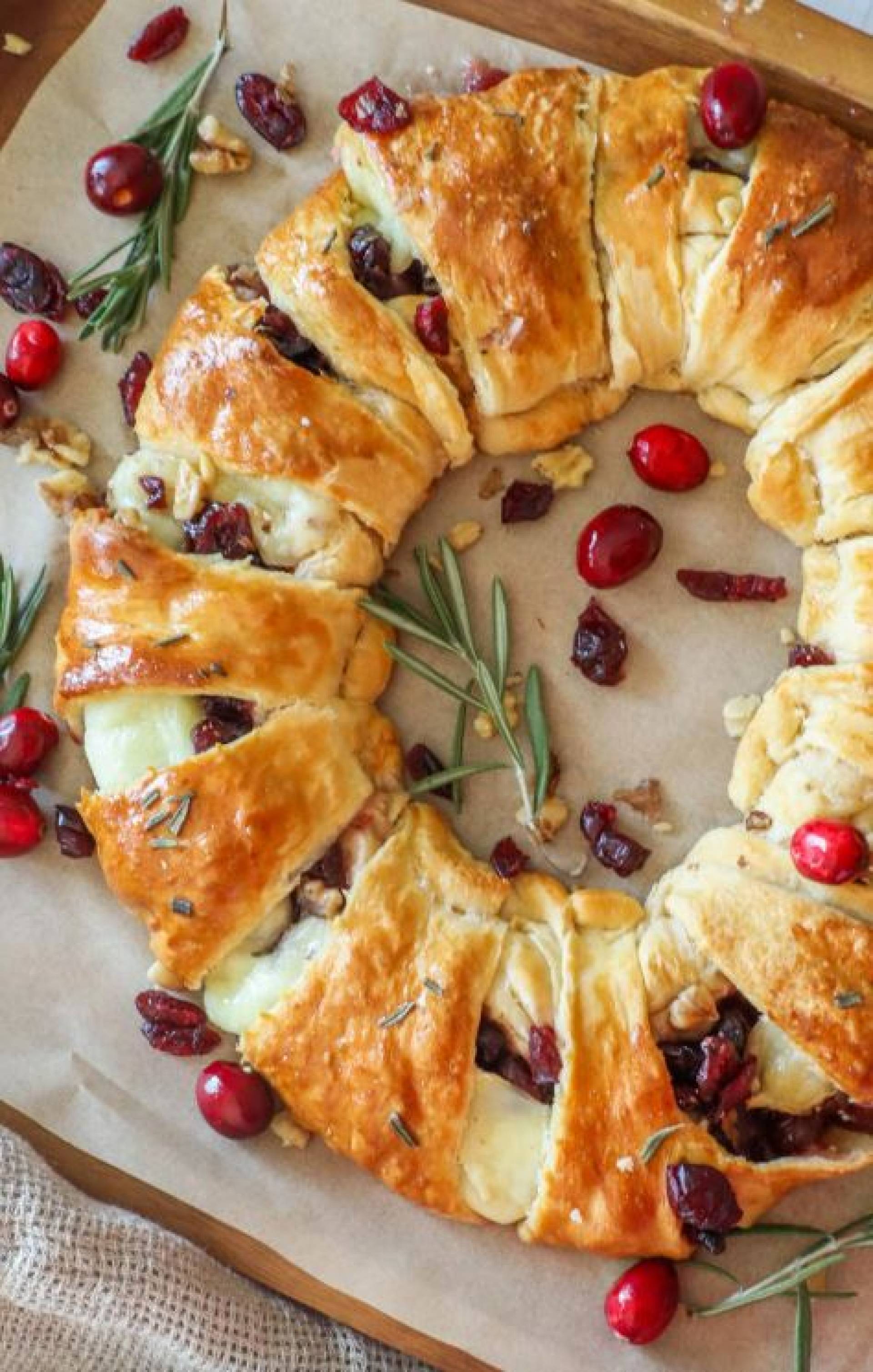 Cranberry & Brie Wreath