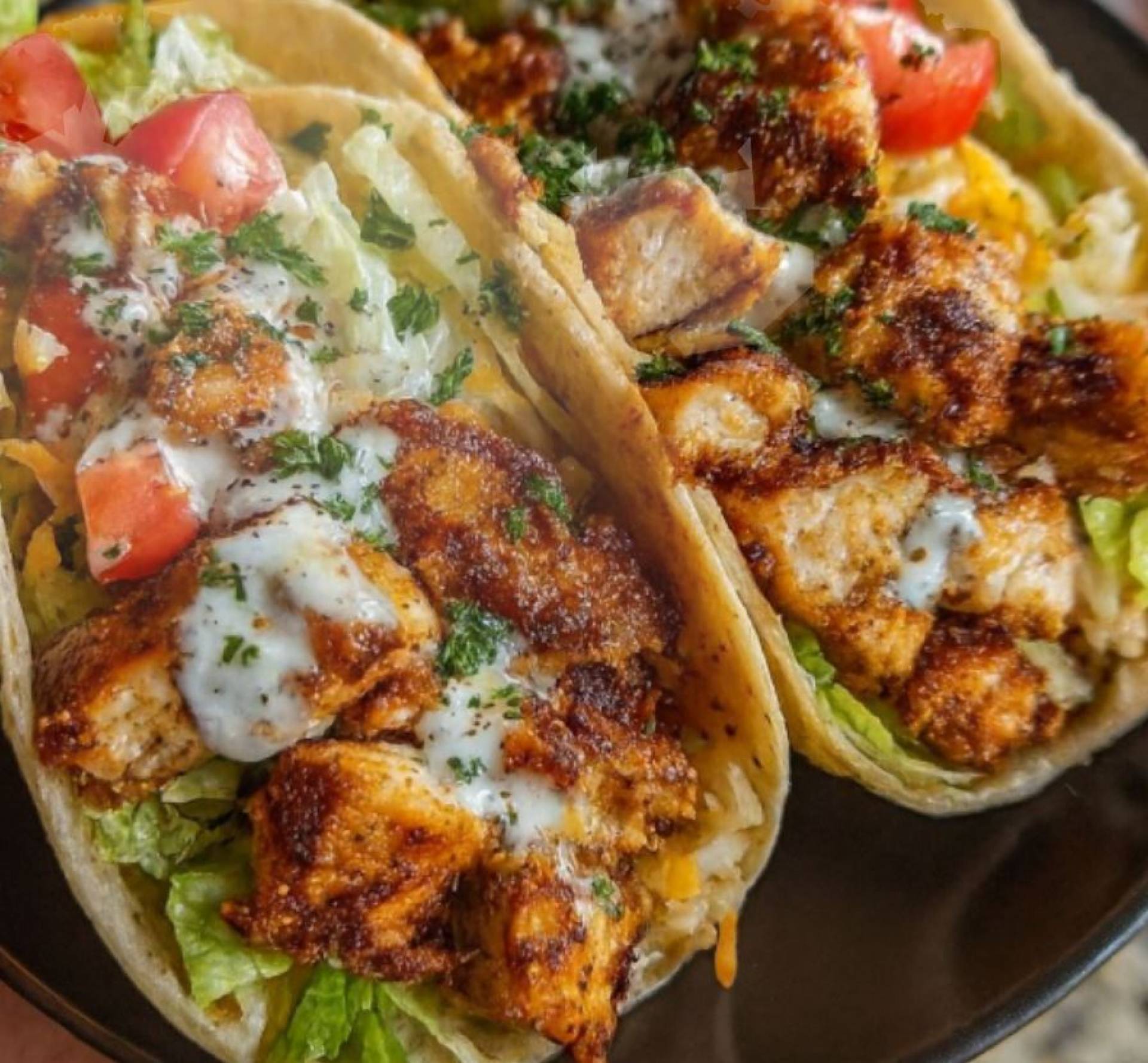 Garlic Parmesan Chicken Wrap