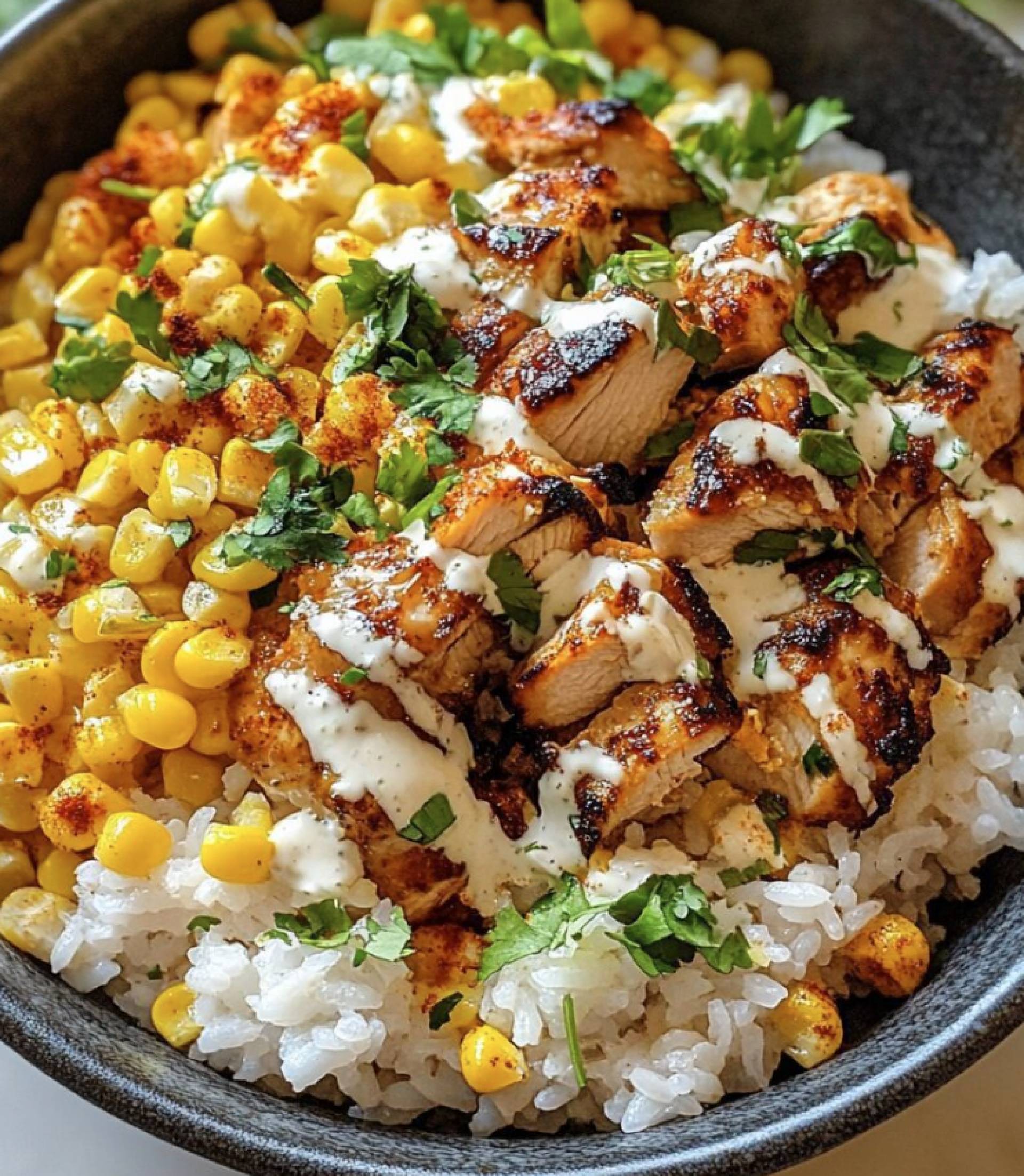 Street Corn Grilled Chicken Protein Bowl