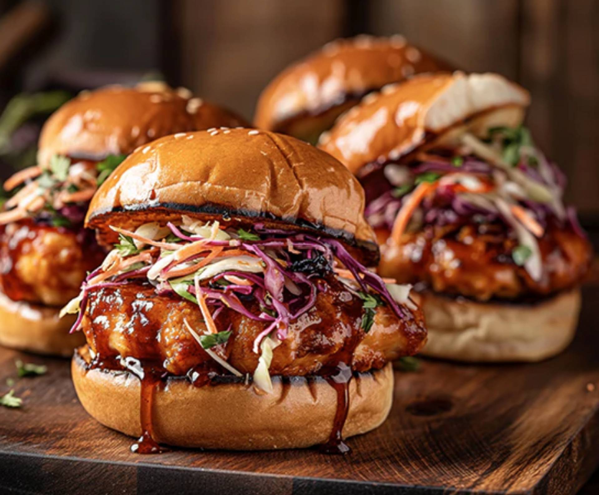 BBQ Grilled Chicken Sliders